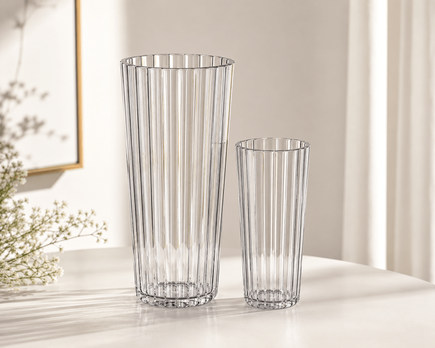 Acrylic Vase Set of 2 (888+831)