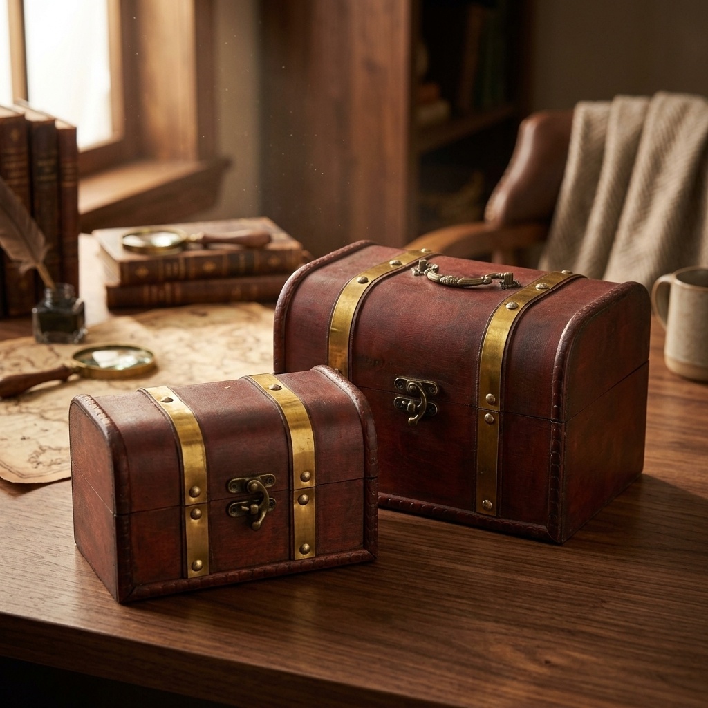 Decorative Wooden Box Small A