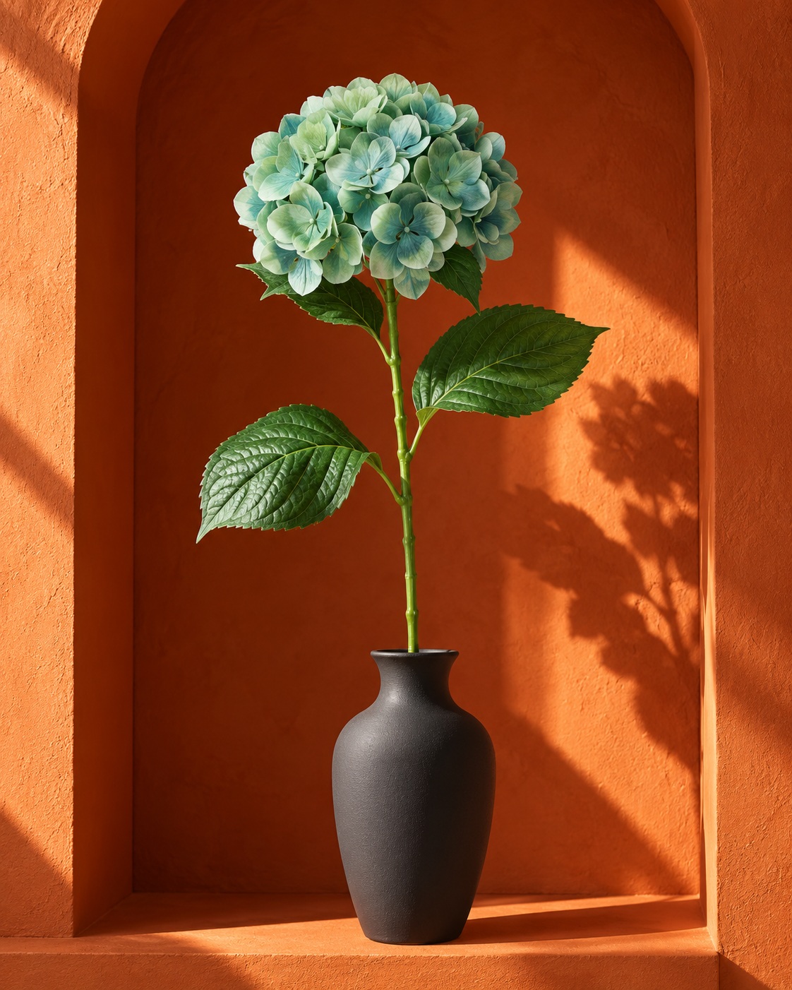 Sea Green Artificial Hydrangea Stem 2