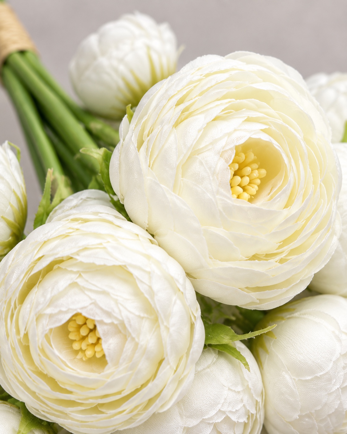 White Artificial Rose Bouquet 5