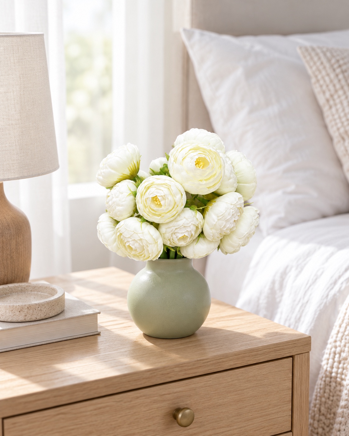 White Artificial Rose Bouquet