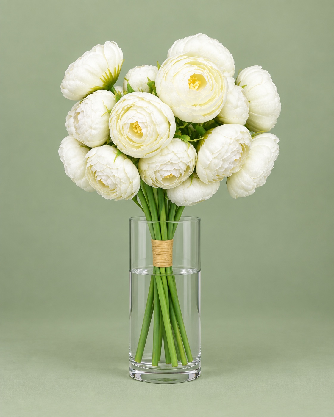 White Artificial Rose Bouquet 3