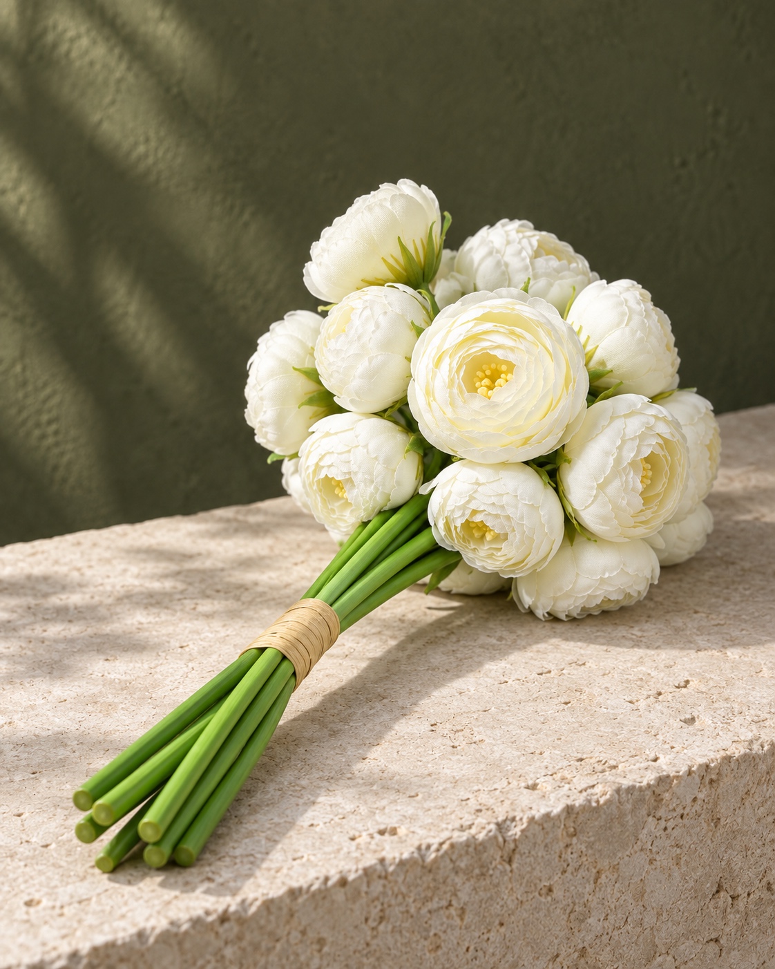 White Artificial Rose Bouquet 4
