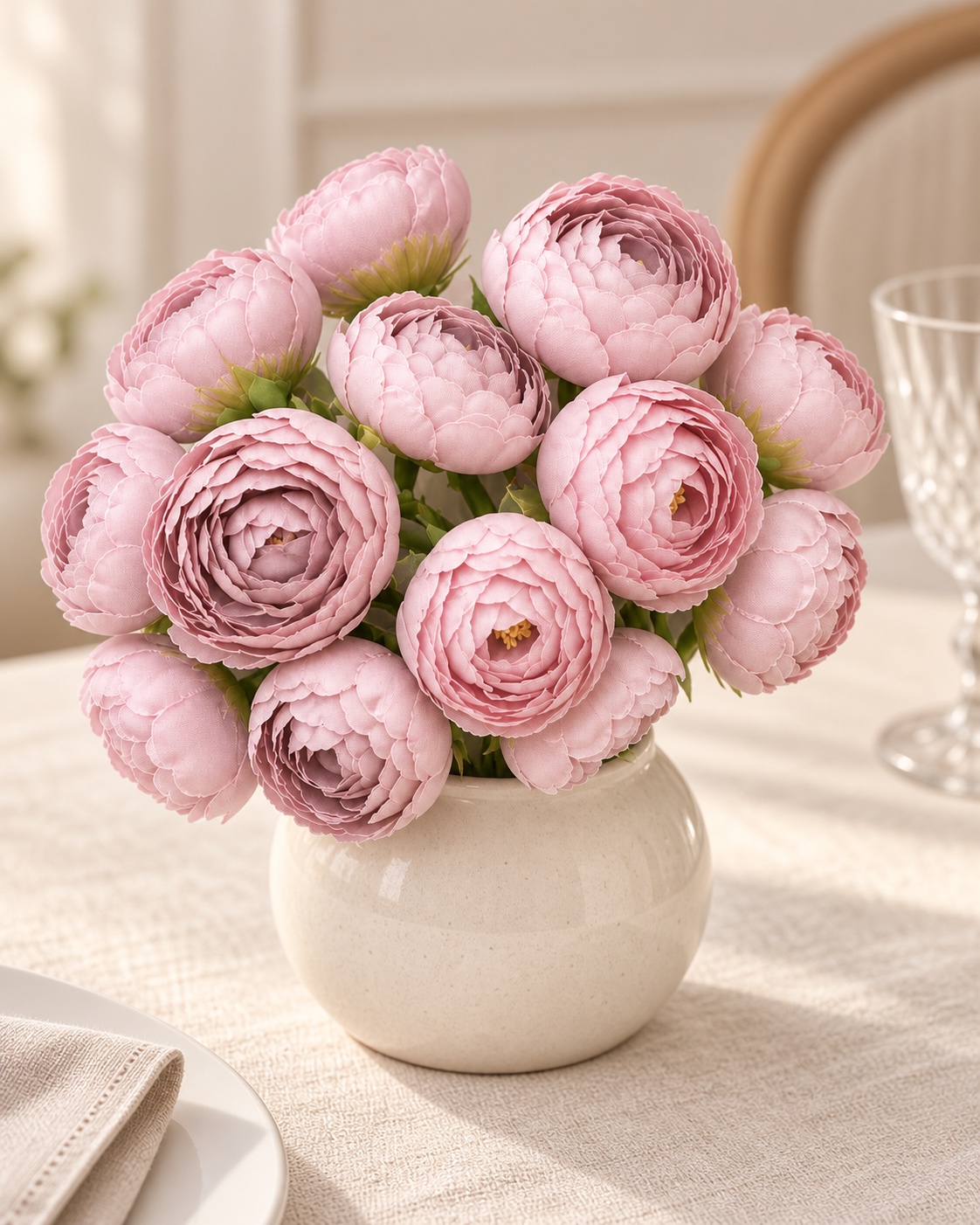 Pink Artificial Rose Bouquet 4