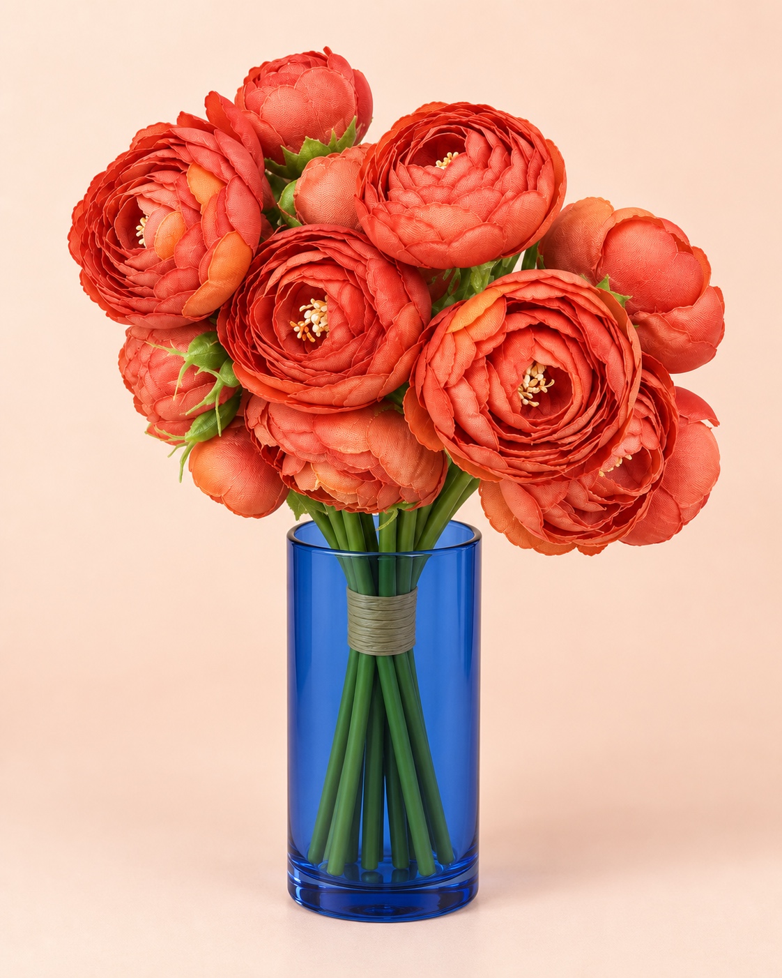 Orange Artificial Rose Bouquet