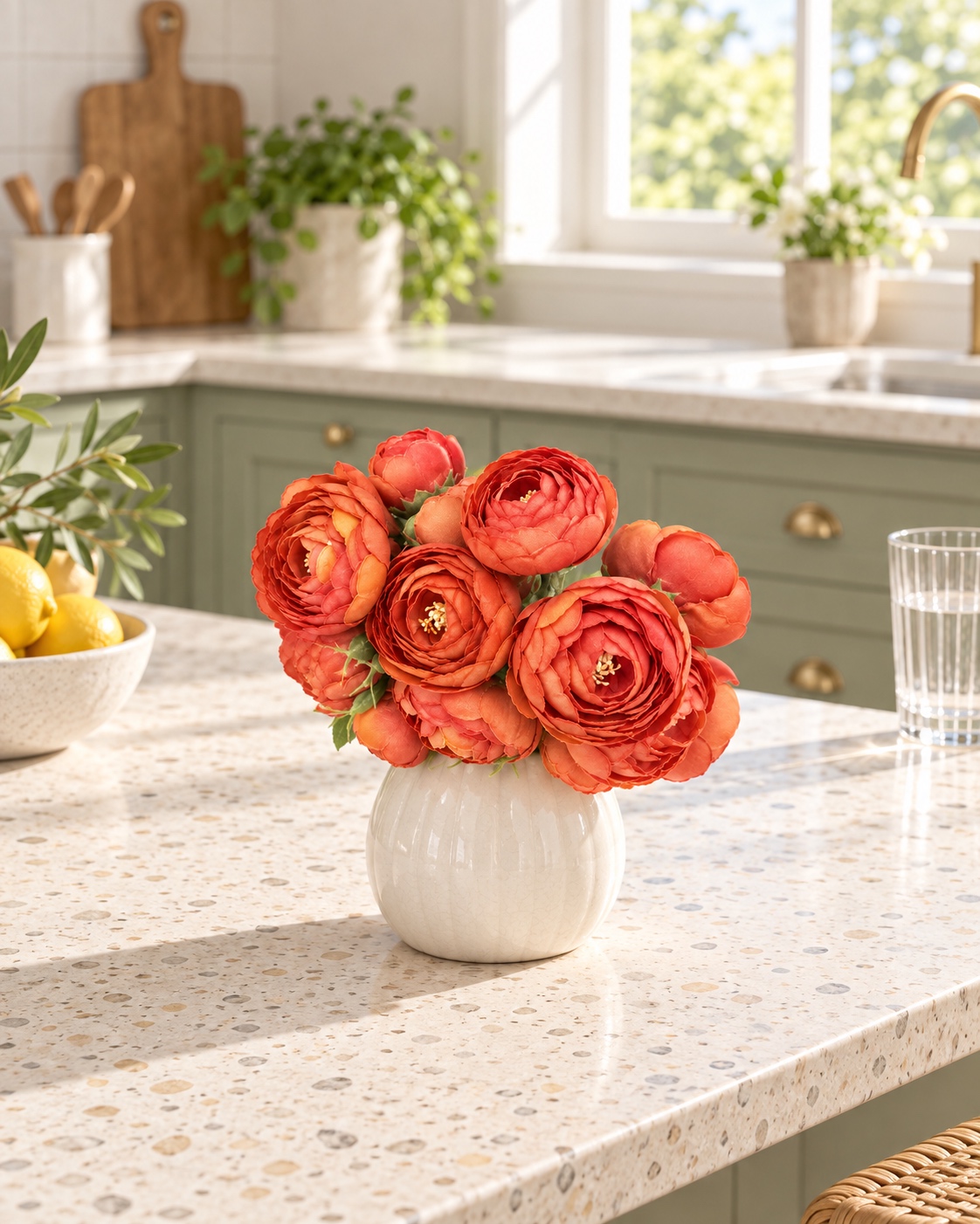 Orange Artificial Rose Bouquet 5