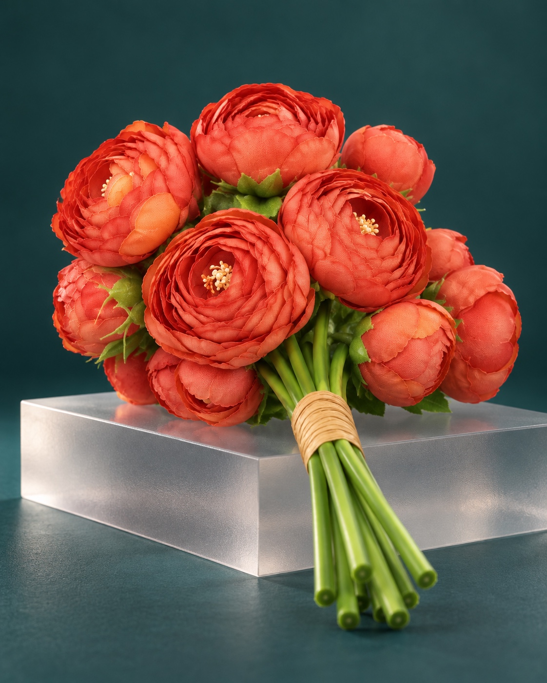 Orange Artificial Rose Bouquet 3