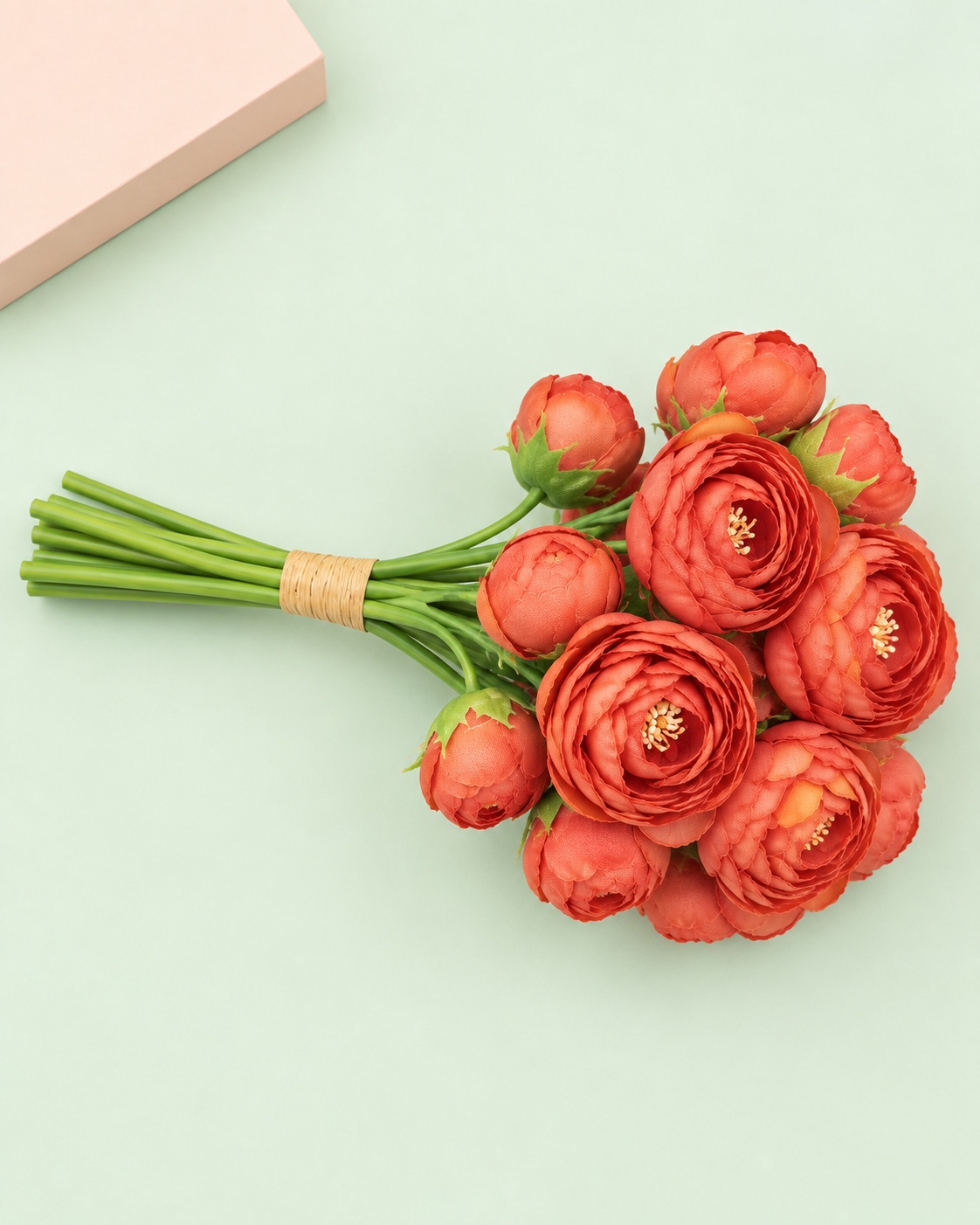Orange Artificial Rose Bouquet 2