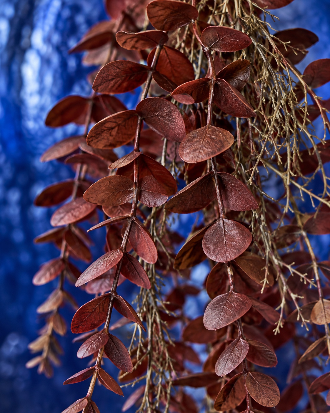 Burgundy Artificial Hanging Eucalyptus 2