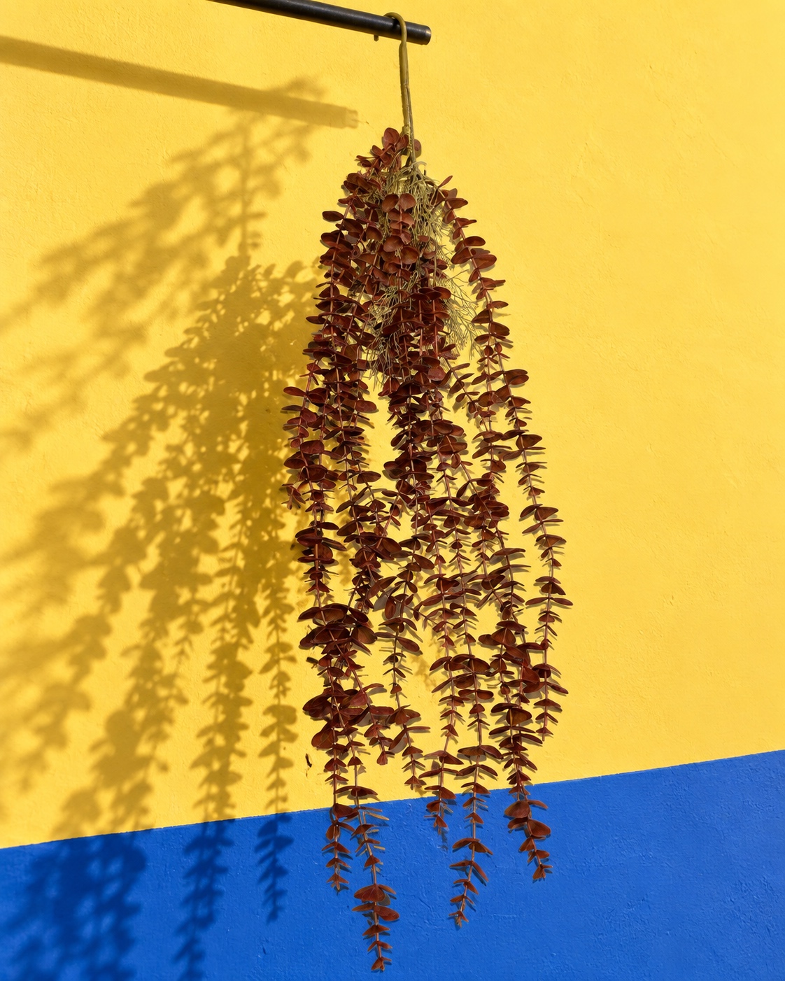 Burgundy Artificial Hanging Eucalyptus 4